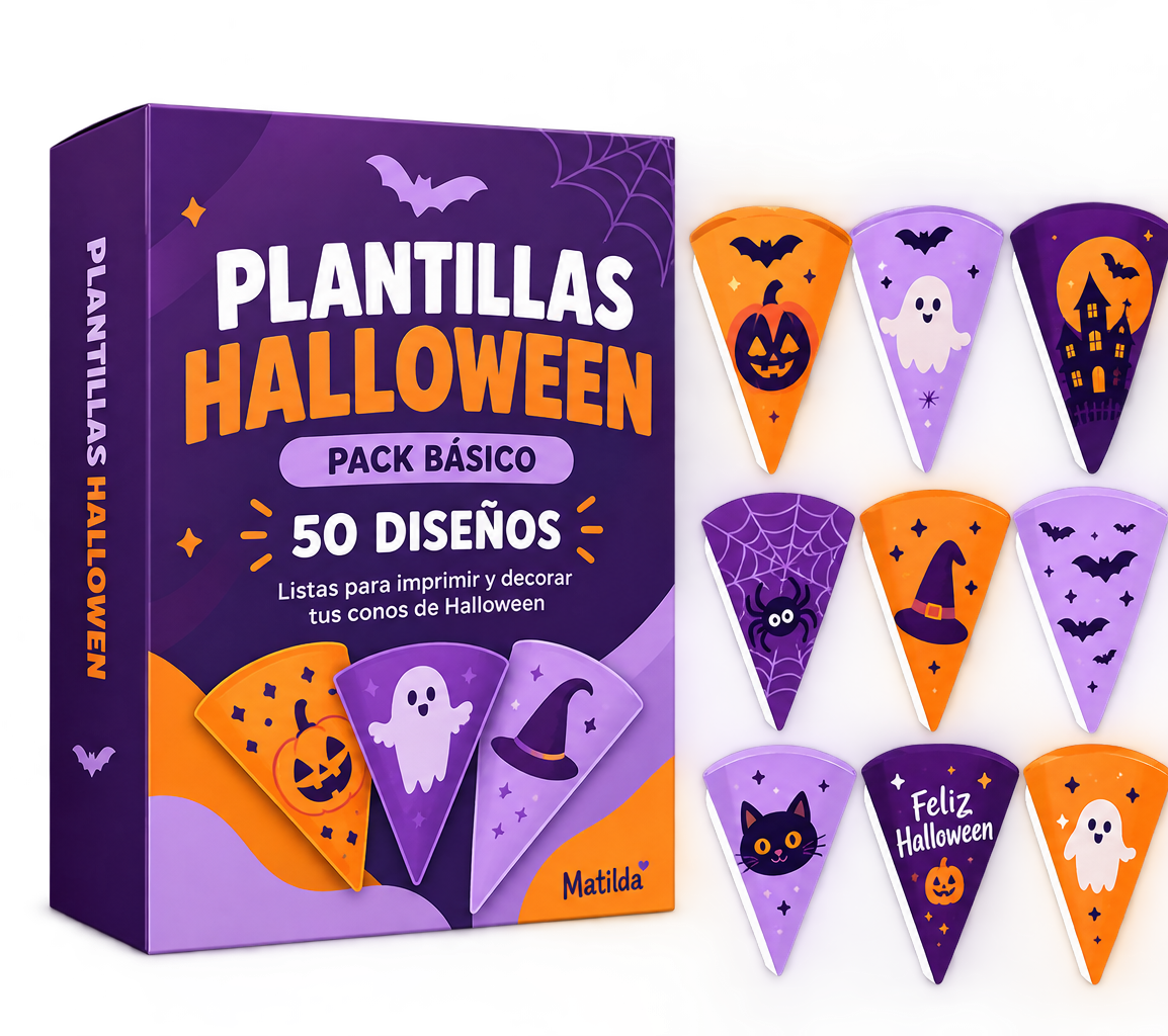 Vista del Pack Esencial de conos de Halloween